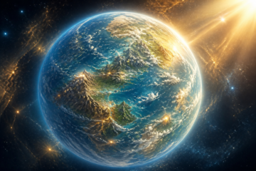 Die Erde entsteht im Licht – Land, Meer und Atmosphäre formen sich